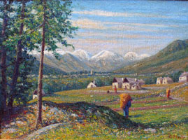 Carlo Mattei. Valle Vigezzo. 50 x 70
