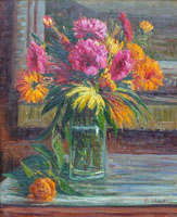 Carlo Mattei. Fiori. 40 x 50