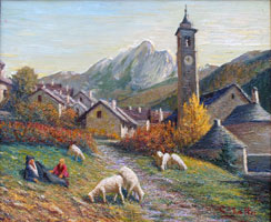 Carlo Mattei. Villette. 50 x 60