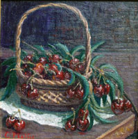Carlo Mattei. Ciliege. 40 x 40