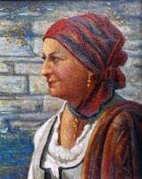 Carlo Mattei. Costume vigezzino. 40 x 50